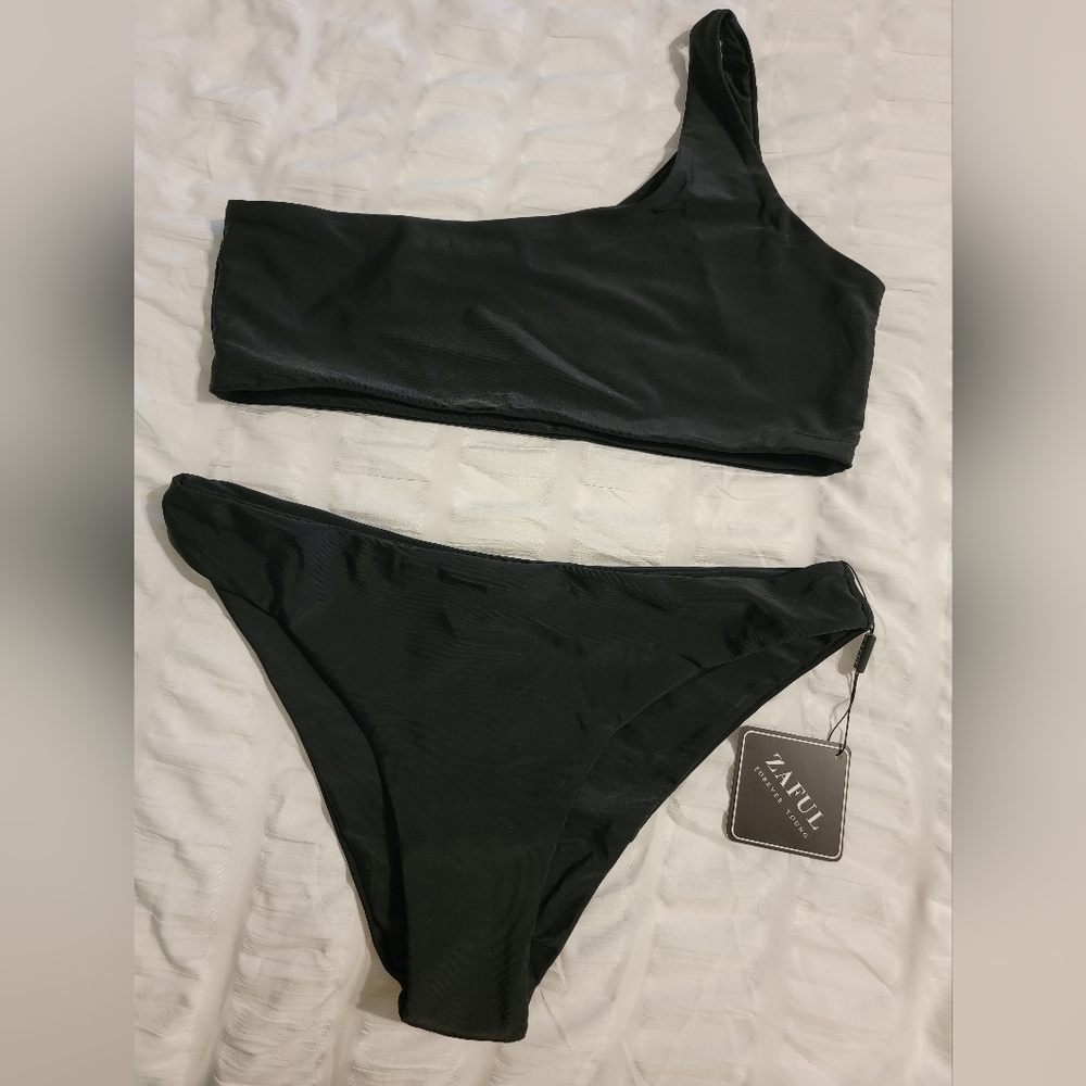 Zaful Black Bathing Suit